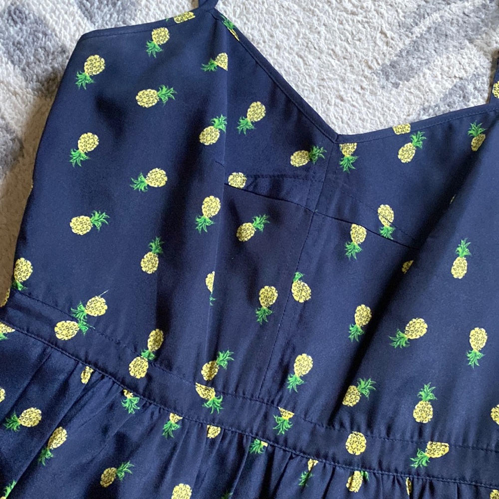 Pineapple print summer dress